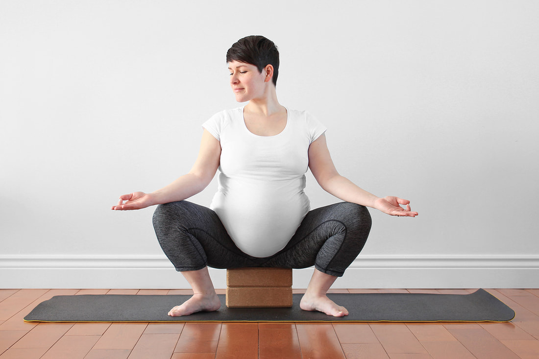 Squat pose - prenatal yoga  Prenatal yoga poses, Pregnancy